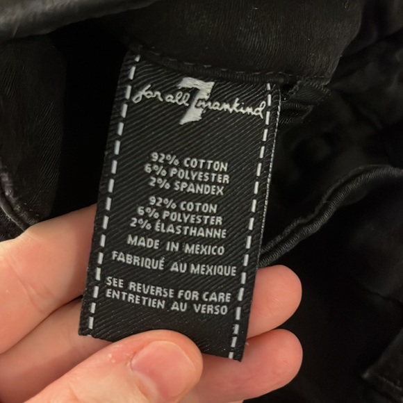 7 for all mankind Black Jeans - lots of stretch - Picture 6 of 7